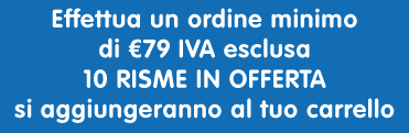 Carta A4 a soli €3,29 per risma